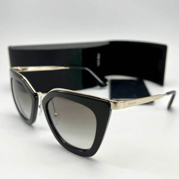 Prada Accessories - NEW PRADA MILANO SPR 53S 1AB-0A7 BLACK GOLD AUTHENTIC SUNGLASSES 52-21 140